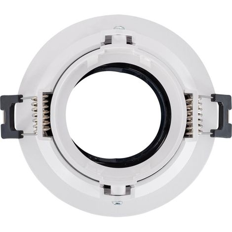 Aro Downlight Cónico Reflect Excentrico para Bombilla LED GU10/ GU5.3 Corte Ø 75 mm Negro (1/4)