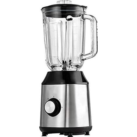 Edelstahl-Bechermixer 1,5 Liter 600 W, 2 Geschwindigkeiten, inklusive Krug