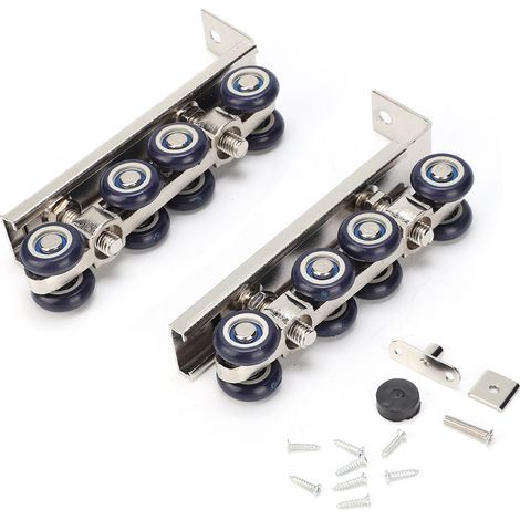Heavy-duty 8-wheel door rail pulley, hanging wheel, sliding hardware accessories for the home (1/5)