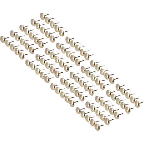 100 Stück Polsternägel, Möbel-Innenausbau-Ziernägel, antike Befestigungselemente, Gold