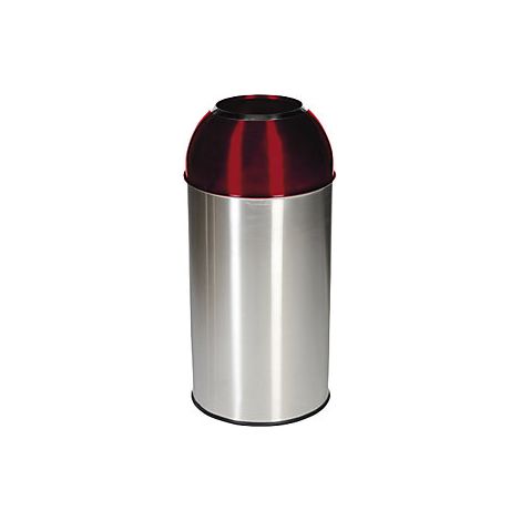 Edelstahl-Abfallsammler  Volumen 40 l  BxHxT 350 x 740 x 350 mm