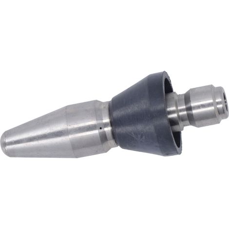 Buse turbo pointue pour nettoyeur haute pression 5000 PSI, mini-buse compacte en acier inoxydable, pour remplacement, grande tête, 3 trous arrière 3/8" NPT (1/5)