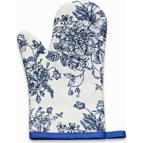 gants de cuisine anti-chaleur argenté en coton modele 3 (1/5)