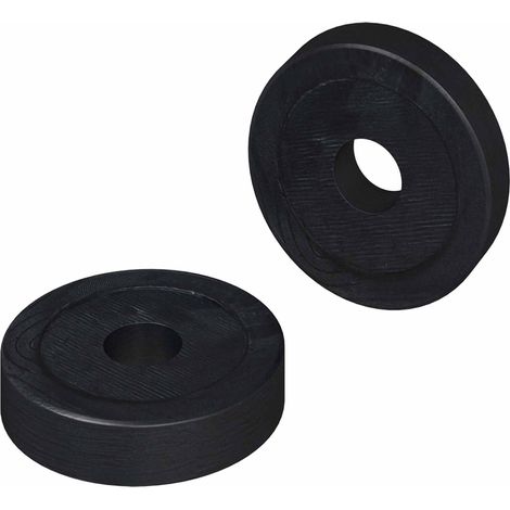 adatto per Rondella Piatta 2 pcs Nero ∅15 x 3 mm Copolimero PVC vidaXL