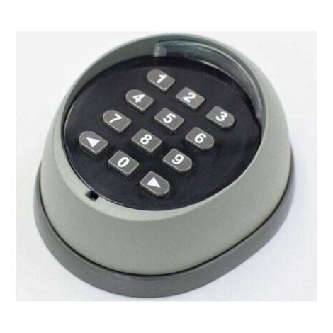 Clavier en métal pour ouvre-porte, clavier à code roulant 433 MHz, clavier de contrôle d'accès pour porte de garage de haute qualité, noir et gris (couleurs aléatoires)