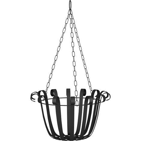 Support mural en fer pour suspension de fleurs, crochets pour panier de jardin, lanterne ou plante. (1/4)