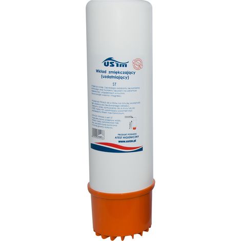 Cartucho de filtro ablandador de agua de 10 pulgadas