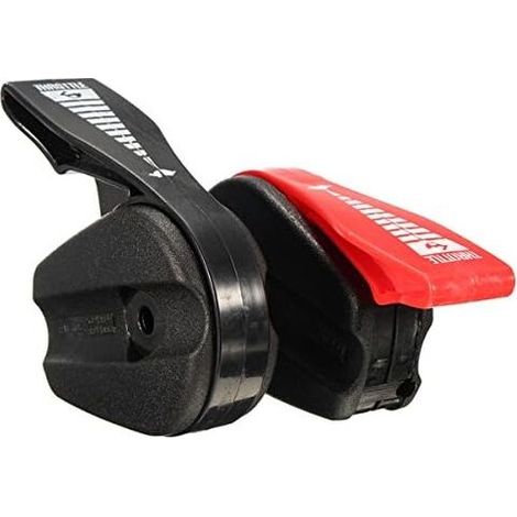 Levier de commande pour tondeuse à gazon. Poignée de commande. Interrupteur d'accélérateur. Accessoire pour matériel de jardinage. Rouge (1/2)