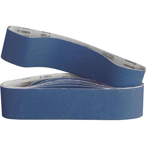 Bandes abrasives en toile zirconium 914 x 100 mm grain 80