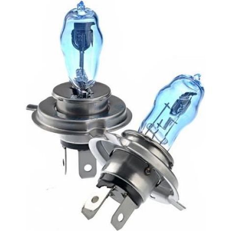 Ampoule H4 - Xénon - 12 V - 100 W / 90 W - 6000 K - Blanc - Pour Phare Voiture - Une Paire