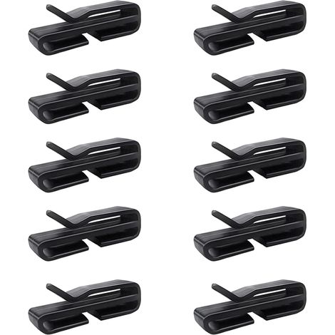 Lot de 10 supports de masque pour casque de ski - Clip de fixation pour masque - Crochet d'extension pour masque - Supports de masque pour adultes et enfants (1/4)