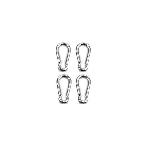 4-teilige Karabinerbefestigung für schwere Beanspruchung, Sport, Sperrhunde, Hängemattenschaukel, 304 Edelstahl, 8 mm Dicke (1/4)