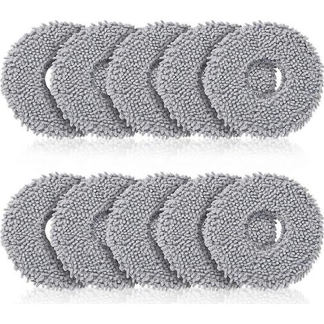 Lot de 10 lingettes de nettoyage pour aspirateurs Roborock Qrevo S5V, QV 35A 35S, Saros 10R, Curvx, Curv S5X, Edge S5A, Master et Slim. Accessoires inclus. (1/5)