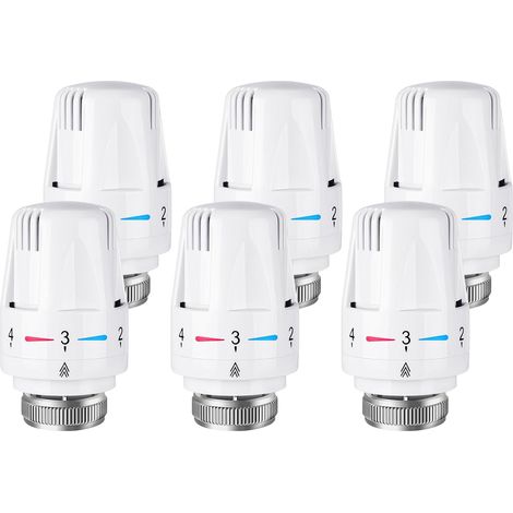 cabezales termostáticos para radiador, cabezal termostático, conexión M30 x 1.5, cabezal termostático inteligente para termostato inteligente y paquete de calefacción central. (1/5)