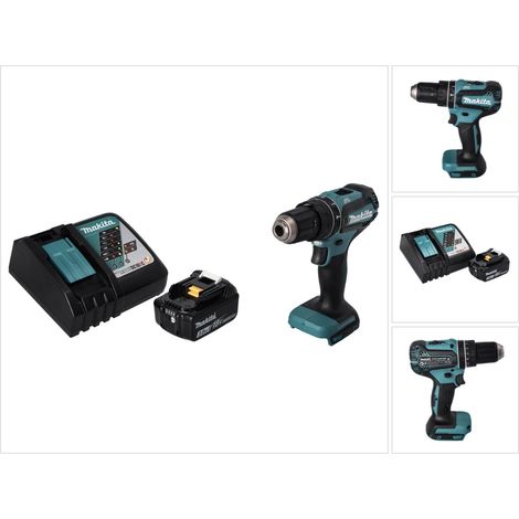 Makita DHP 485 RF1 Perceuse-visseuse à percussion sans fil 18 V 50 Nm Brushless + 1x Batterie 3,0 Ah + Chargeur (1/5)
