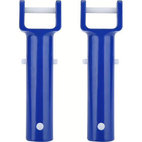 Brosse de piscine en 2 pièces avec poignée à ventouse et clip en V, accessoires de piscine (1/5)