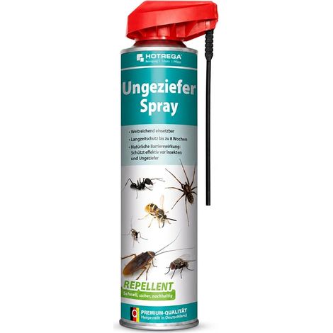 Hotrega Ungeziefer-Spray Repellent 600 ml Gebrauchsfertig Breitband-Abwehr Mit Klappkopf (1/5)