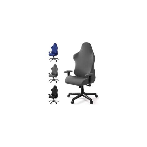 Housse de chaise gaming – Gris – Taille L – Dimensions 52 × 63 × 88 cm (1/5)