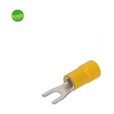 Capicorda forchetta 6,5 mm Electraline giallo