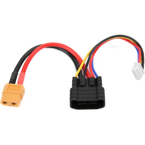 Câble adaptateur pour chargeur de batterie LiPo TRX-3S vers connecteur XT60 pour voiture/avion RC (1/5)