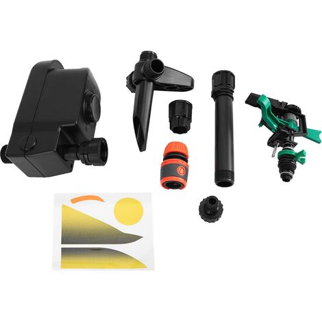 Arroseur solaire répulsif animaux 360° ABS Arrosage intelligent jardin pelouse avec capteur infrarouge et flash lumineux (1/5)
