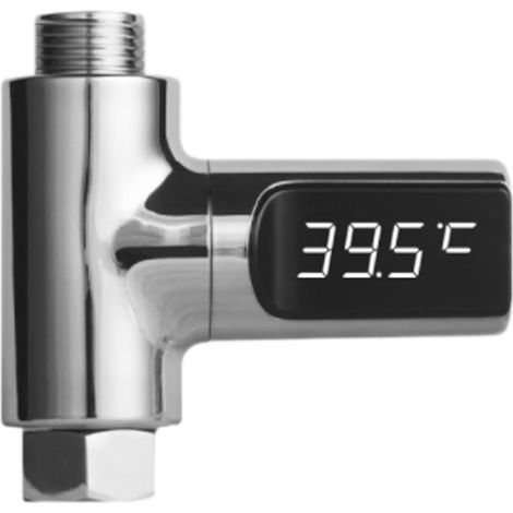 Thermomètre De Douche LED - 1 Pièce - Affichage Numérique - Sans Pile - Pour Salle De Bain (1/5)