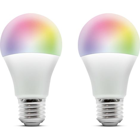Ampoule intelligente Wi-Fi E27 LED RGB 9W (pack de 2) (1/5)