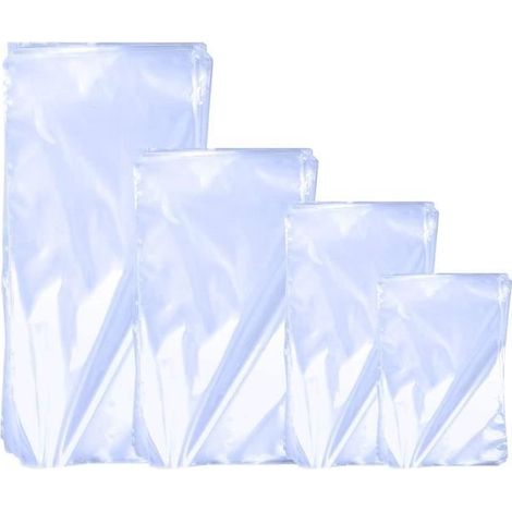 400 Pcs de Sac Thermorétractable Sachet Thermo-rétractable Film Transparent en POF Rétractable à Chaud pour Emballage de (1/4)