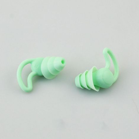 Bouchons D Oreilles Pour Natation - Silicone Souple - Protection Contre L Eau - Conception Ergonomique - 1 Paire (1/5)