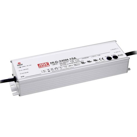 MEAN WELL HLG-240H-54A Driver per LED, Trasformatore per LED Tensione costante, Corrente costante 240 W 4.45 A 54 V/DC (1/3)