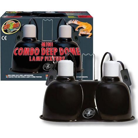 Mini 14 cm: Doppio portalampada in ceramica con calotte in alluminio per massimo 100W cad.