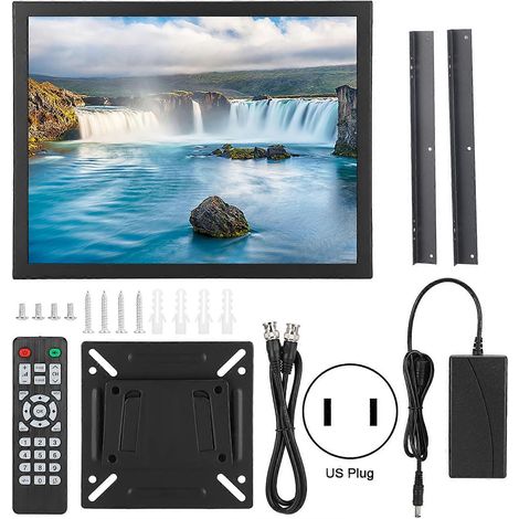 15in TFT 4:3 Display 1024x768 Embedded Industrial Monitor HDMI/VGA/AV/BNC/USB (1/5)