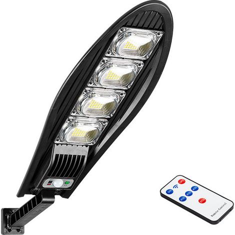 Réverbère LED Solaire Jardin Lumière Induction Réverbère Éclairage Extérieur-W779B, 168 LED COB, 80 W, 3000 MAH, 1pc (1/5)