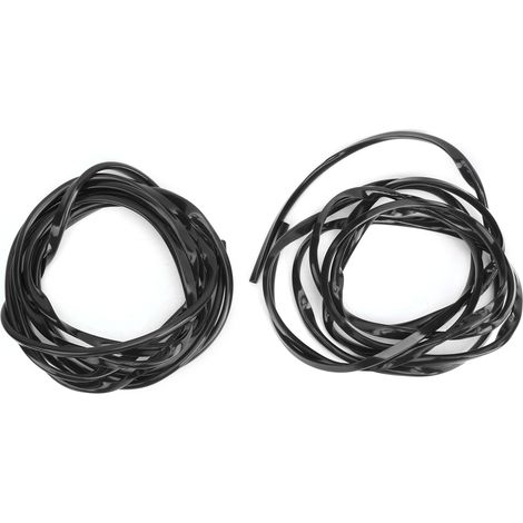 Lot de 2 bandes de protection de portière de voiture de 110,2 pouces, bandes d'étanchéité en caoutchouc, bandes de protection anti-rayures, noir universel. (1/5)