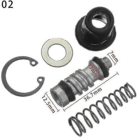 Kit de réparation de piston de pompe de frein d'embrayage de moto 11 mm 12,7 mm 14 mm, accessoires de réparation pour maître-cylindre de moto (2) (1/5)