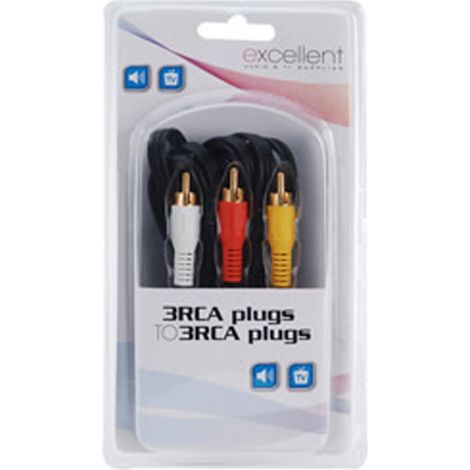 EXCELLENT cable 3rca/3rca , Cable 3RCA/3RCA , EXCELLENT cable 3rca/3rca , Cable 3RCA/3RCA