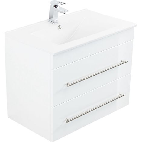 Badmöbel Casa Infinity 750 SoftClose weiss hochglanz