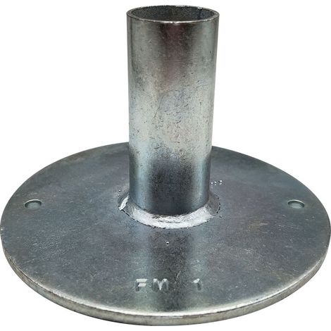 BASETTA FISSA PER TUBO PONTEGGIO ø base cm 16
