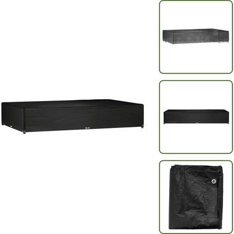 Gartenmöbel-Abdeckung 16 Ösen 325x205x60 cm Rechteckig - Gartenmöbelschutzhülle - Rattanmöbel Abdecken - Wetterfest - UV-beständig - Gartenmöbelüberdachung (1/5)