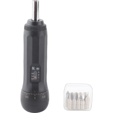 Ortviai Kit de cliquet de torsion pré-set 0.5-3 N.m embout 1/4 pouce avec bits S2 pour industrie légère et électronique (1/2)