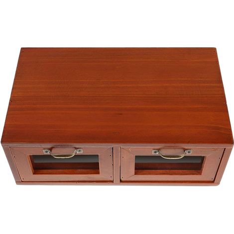 Rehausseur avec Tiroir en Acrylique en Bois pour Écran de Bureau Support D'écran Élégant Angle de Vue Confortable pour Organisation de Bureau pour Office (1/5)