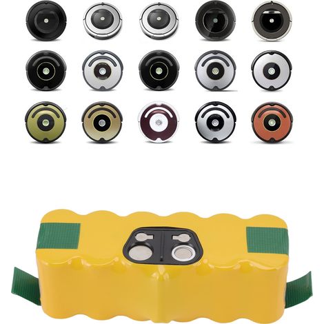 Batteria Sweeper SC NiMH 14.4V ad alta capacità 3500mAh con protezione, compatibile con Roomba. (1/4)