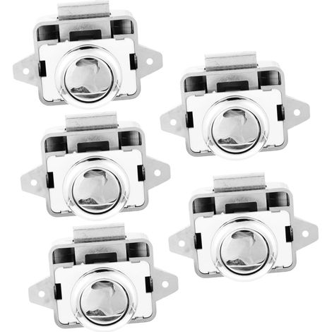 Verrou de porte à bouton, car, fourgon aménagé et caravane. (1/5)