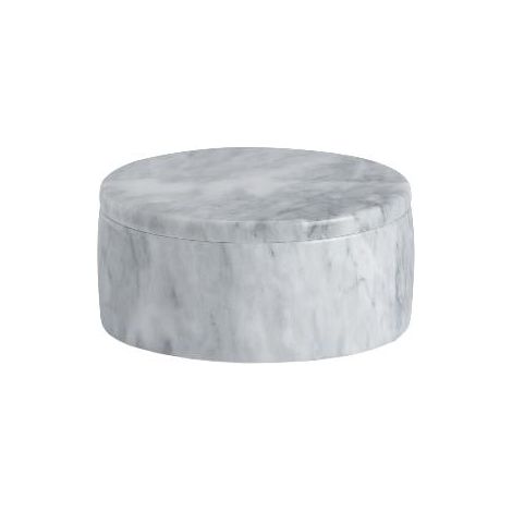 ANDREA HOUSE AX24145 Caja Mármol Ø12,5X6 Cm - ref: AX24145
