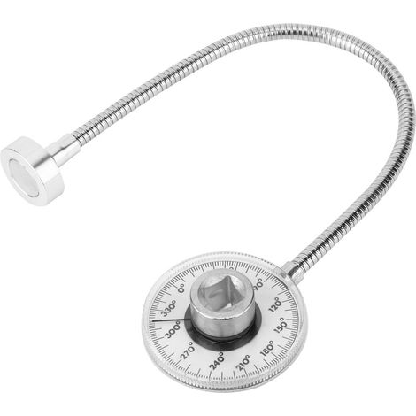 Clé dynamométrique d'angle 1/2 pouce, mesureur d'angle 360° avec aimant puissant, outil de contrôle de couple précis (1/5)