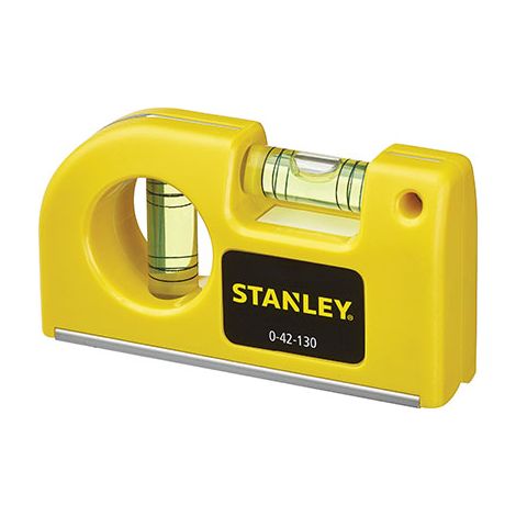LIVELLA A BOLLA TASCABILE STANLEY  PLASTICA BOLLE 2 CM  8,3 042130