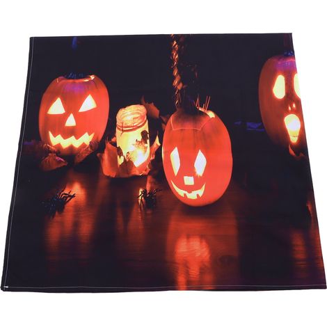 Tapisserie murale décorative d'Halloween pour chambre, salon, bureau, fête, 230 x 180 cm / 90,6 x 70,9 pouces (1/5)