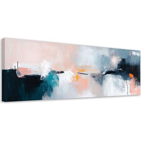 Tableau déco Abstrait couleur pastel 90x30 (1/5)