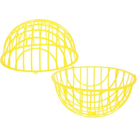 Poulailler Mobile Jaune en Plastique 30 CM, Cage Roulante Légère et Stable pour Lapins et Poulets, Abri Extérieur Adapté aux Petits Animaux (1/5)