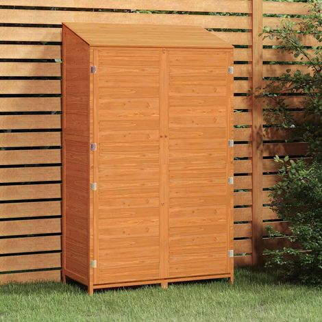 Abri de jardin Cabane de jardin - Marron 102x52x174,5 cm Bois de sapin solide BV694279 - BonneVie (1/5)
